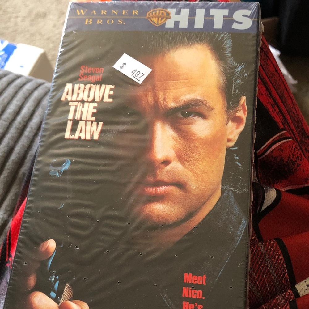 Warner Bros. VHS: Above The Law - Black and Flesh-Tone Cover